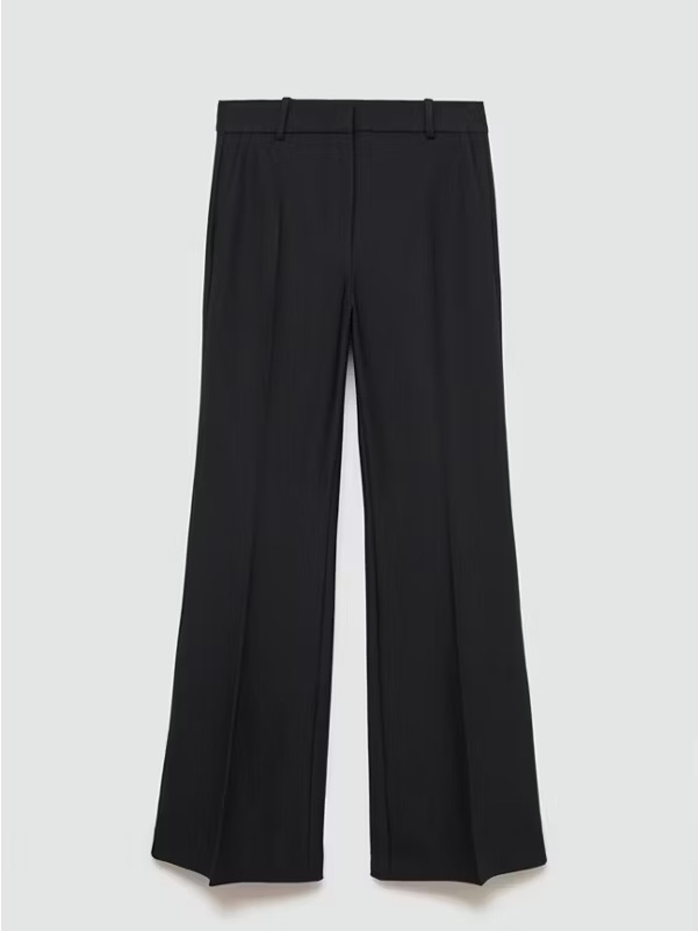 Mango Black Wide-Leg Trousers